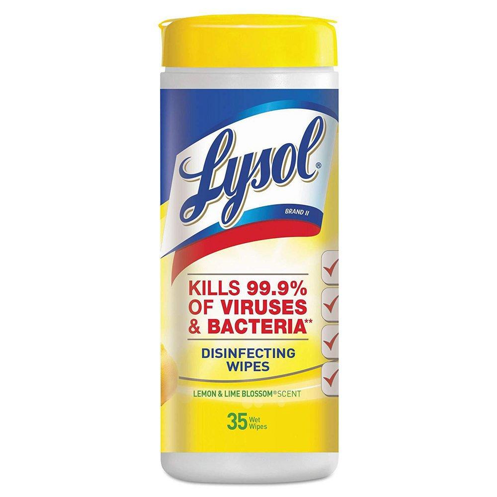 7 x 8 in. 35 ct Disinfecting Wipes in Lemon