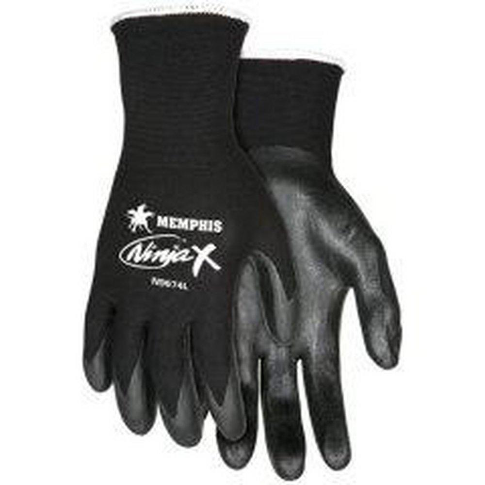 Memphis Glove Ninja® L Size Nylon Gloves in Black