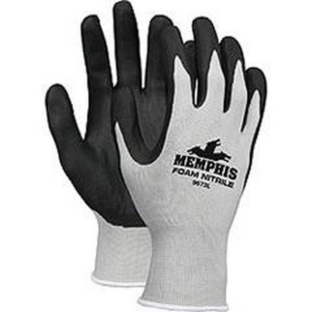 Memphis Glove Memphis L Size Gloves in Grey and Black