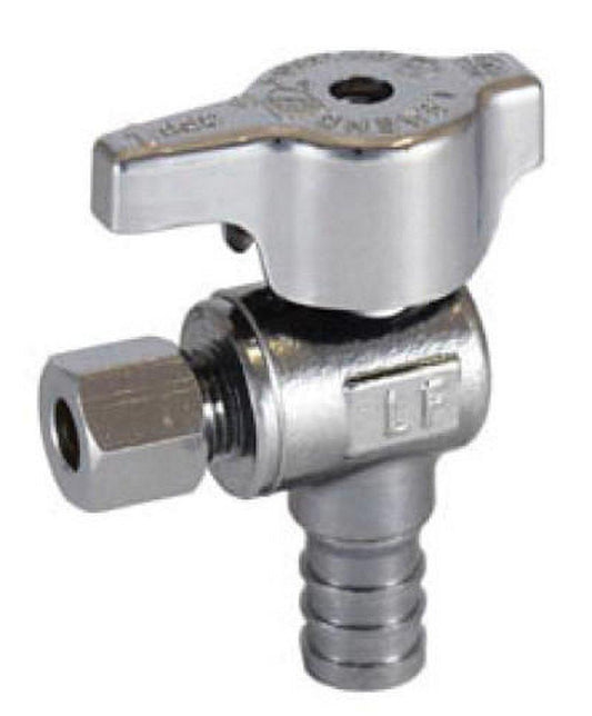 Legend Valve & Fitting T-595NL 1/2 in x 3/8 in Lever Handle Angle Supply Stop Valve in Polished Chrome