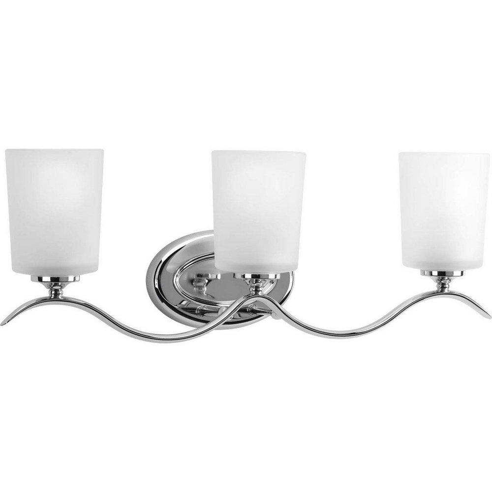 Progress Lighting Inspire 100W 3-Light Medium Bracket Fixture in Polished Chrome
