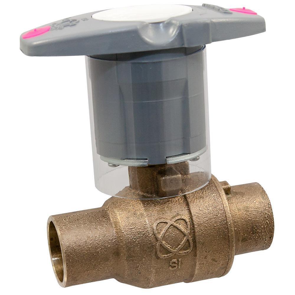 NIBCO S-585-80-LF 3/4 in. Silicon Bronze Full Port Solder 600# Ball Valve