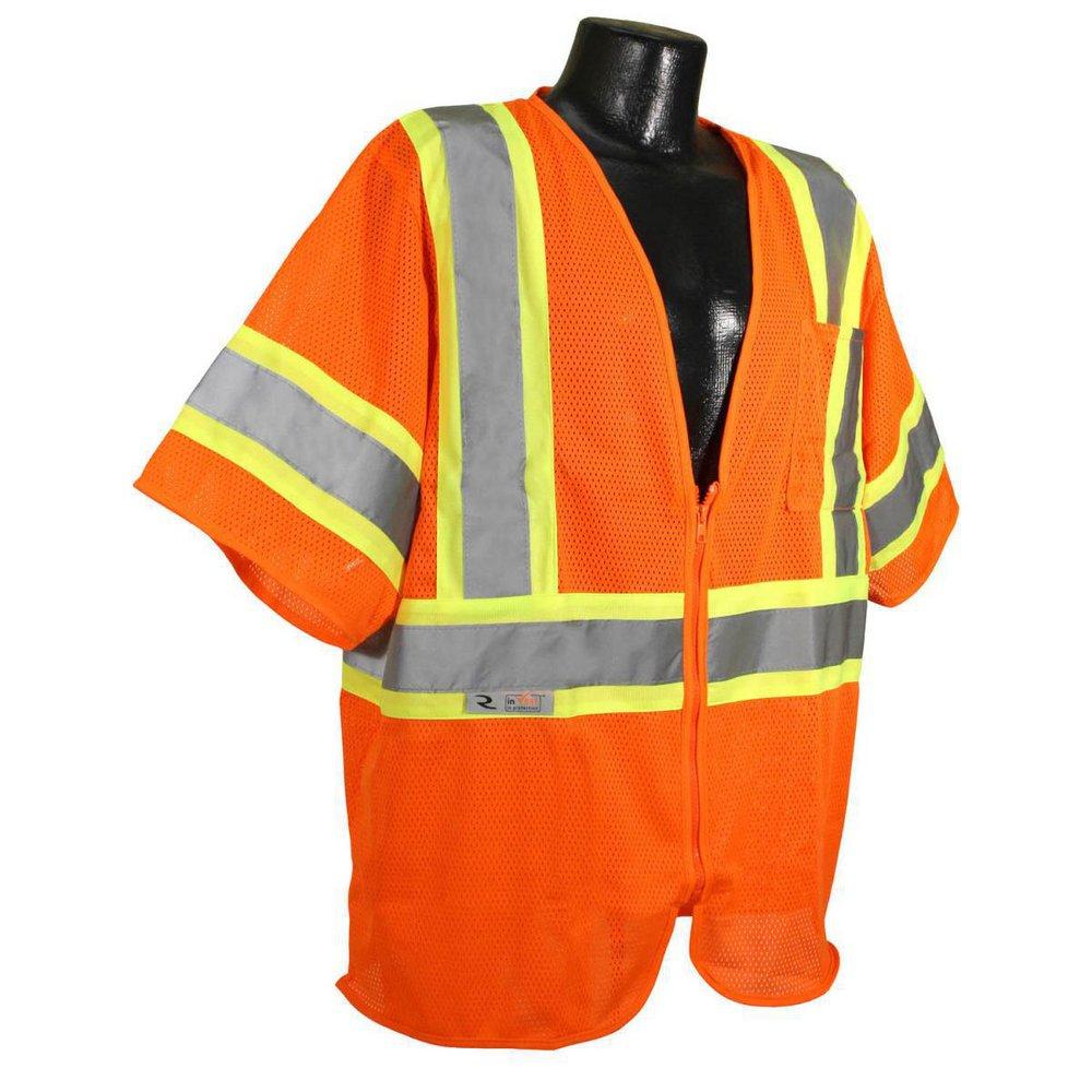 Radians Radwear™ Economy Two Tone Mesh Safety Vest Class 3 Hi-Viz Orange Medium