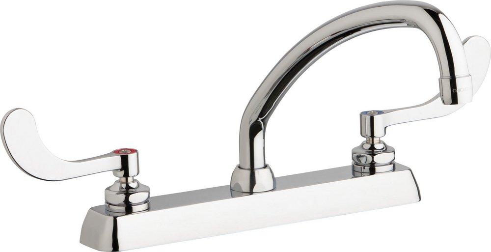 Two Handle Kitchen Faucet in Polished Chrome