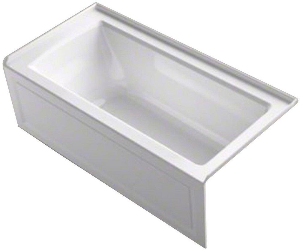 KOHLER Archer® 60 in. x 30 in. Soaker Alcove Bathtub with Left Drain in White