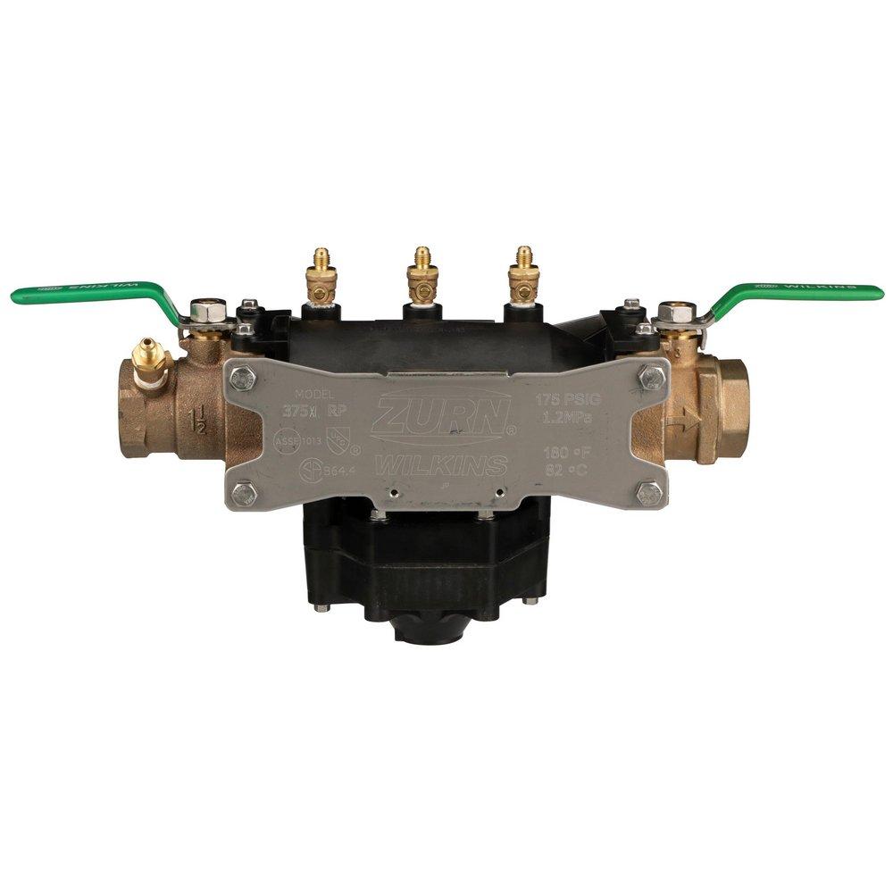 Zurn Wilkins 375XL 2 in Reinforced Nylon FPT Reduced Pressure Principle Assembly with Quarter-Turn Ball Valves