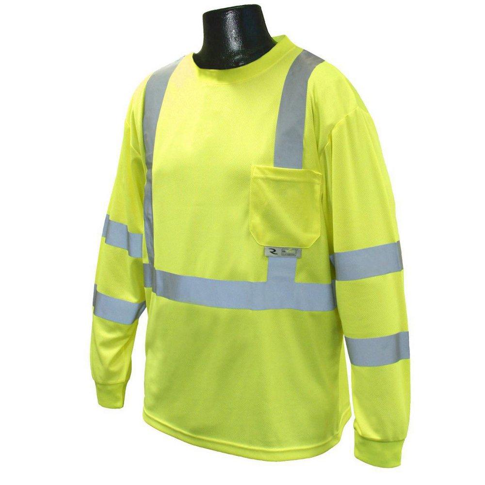Radians Radwear™ Long Sleeve T-Shirt Class 3 Hi-Viz Green Large