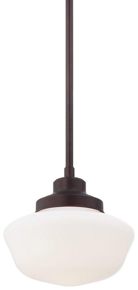 150W 1-Light Pendant in Brushed Bronze
