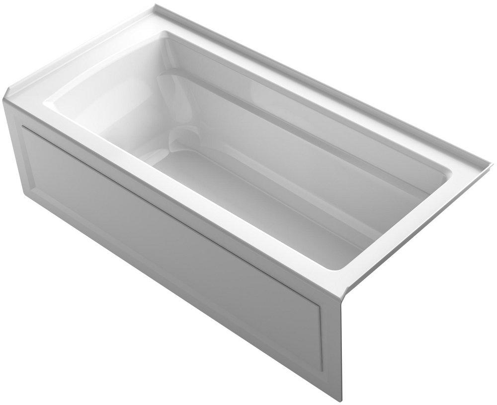 KOHLER Archer® 66 in. x 32 in. Soaker Alcove Bathtub with Right Drain in White