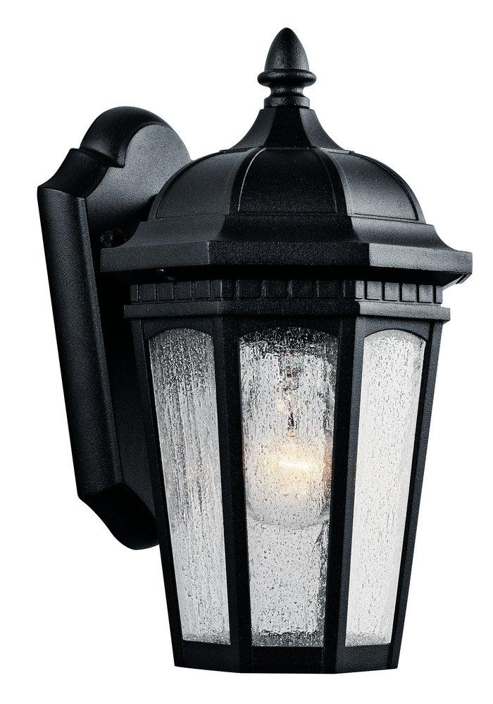 Kichler Lighting Courtyard 100W 1-Light Wall Lantern in Textured Black