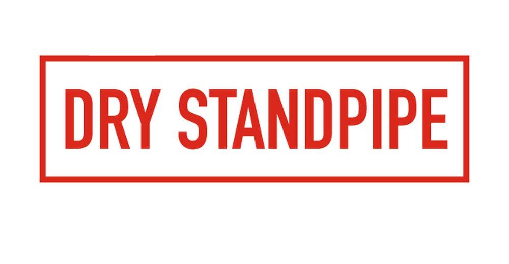 6 x 2 in. Aluminum Dry Standpipe Sign