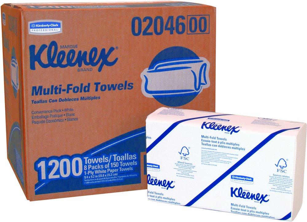 Kimberly-Clark Professional™ Kleenex® 150-Count Multi-Fold Paper Towel in White (Case of 8)