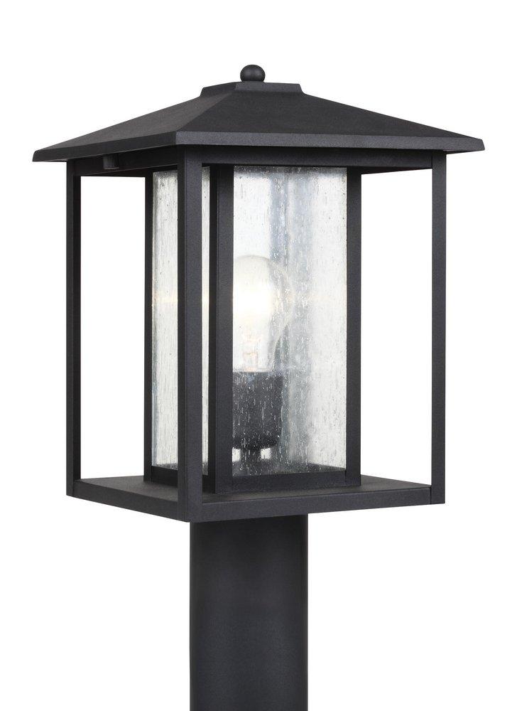 Visual Comfort & Co. Generation Lighting Hunnington 100W 1-Light Medium E-26 A19 Incandescent Outdoor Post Lamp in Black
