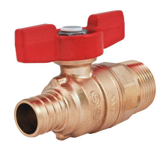 Legend Valve & Fitting T-805NL 3/4 in. Forged Brass Full Port MNPT x F1807 400# Ball Valve