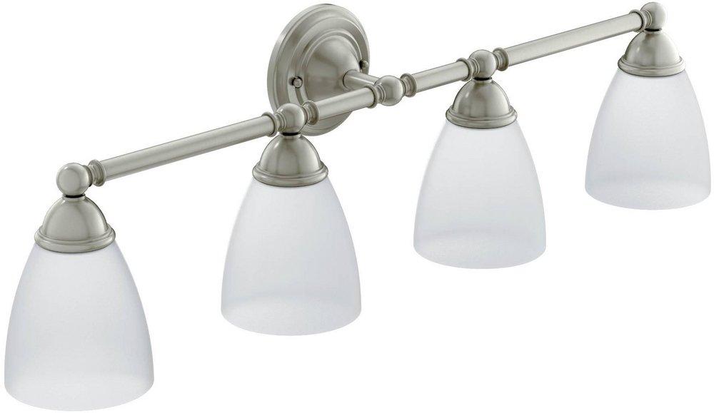 Moen Brantford™ 100W 4-Light Bathroom Sconce in Brushed Nickel