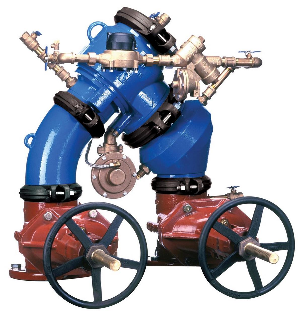 Zurn Wilkins Model 475DA 8 in. Epoxy Coated Ductile Iron Flanged 175 psi Backflow Preventer