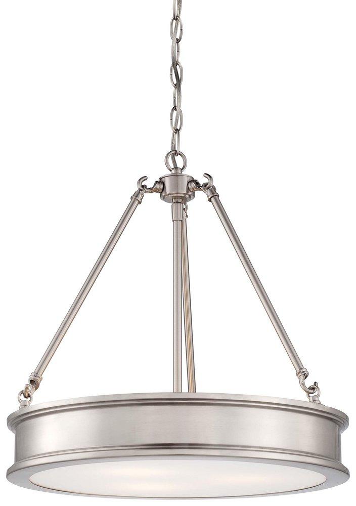 Minka Lavery Harbour Point 100W 3-Light Medium Pendant in Brushed Nickel