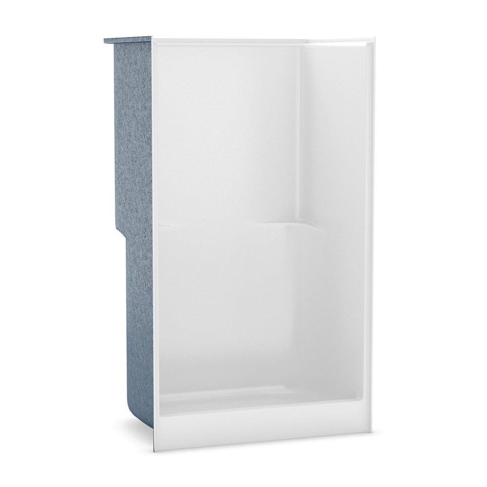 47-7/8 x 34-1/2 x 82 in. Alcove Left Drain Shower Unit in White