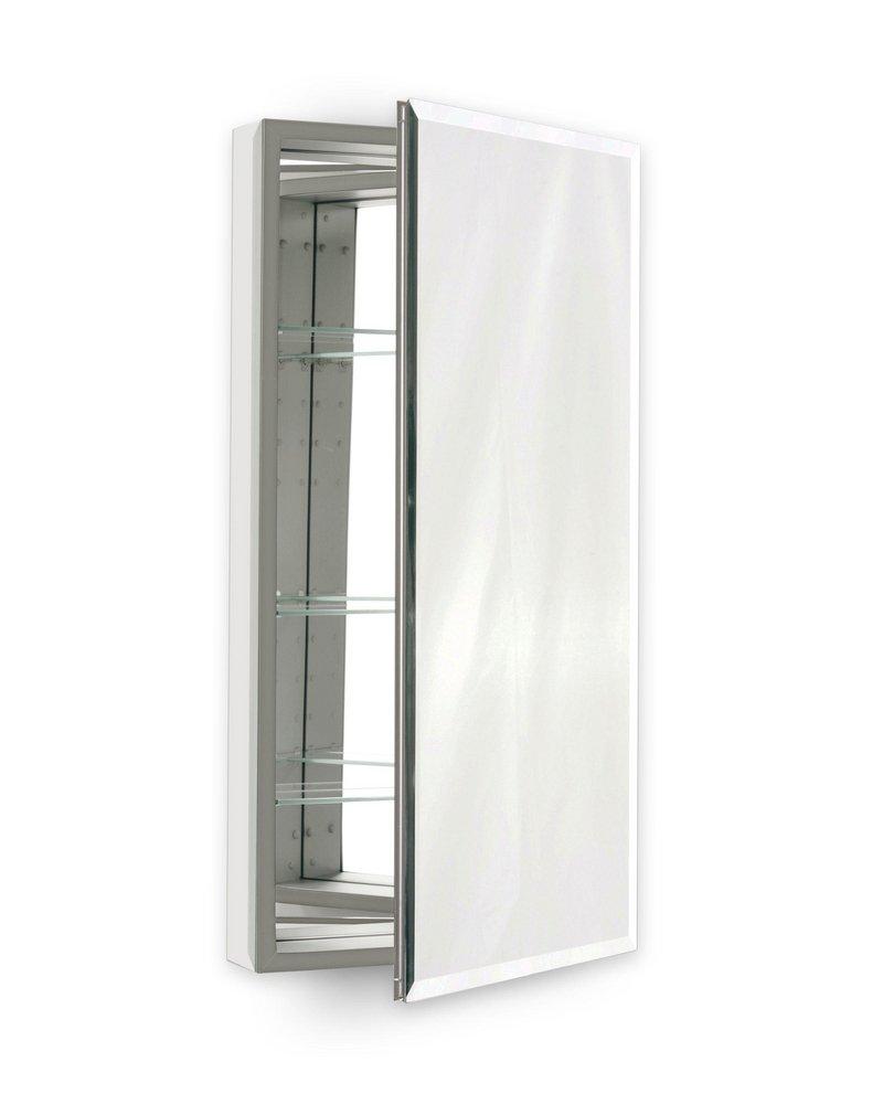 Robern PL Series 30 in. Surface Mount and Recessed Mount Medicine Cabinet in Classic Grey