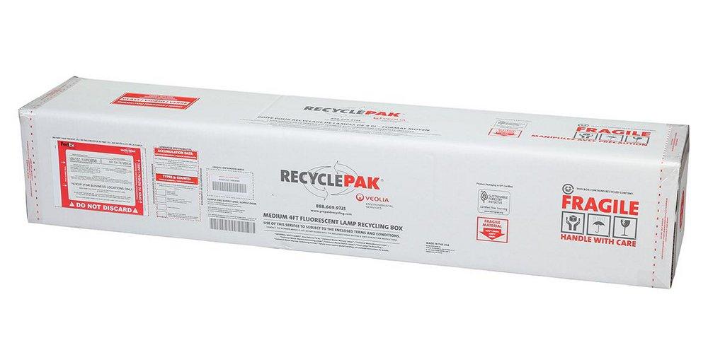 Veolia ES RecyclePak® 4 ft. Medium Fluorescent Lamp Recycling Box