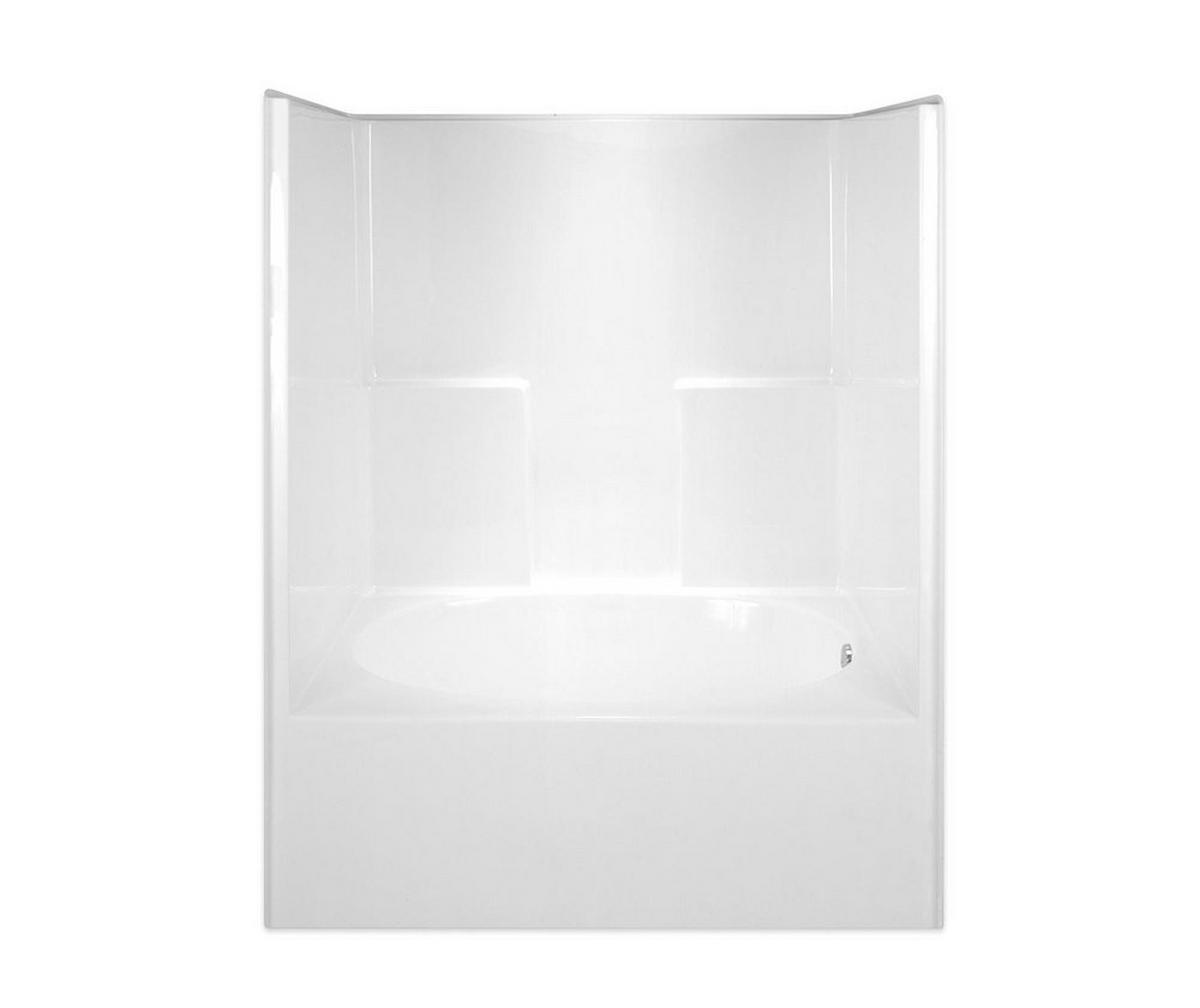 Aquarius Industries Luxury 60 in. x 42 in. Tub and Shower Unit in White with Right Drain