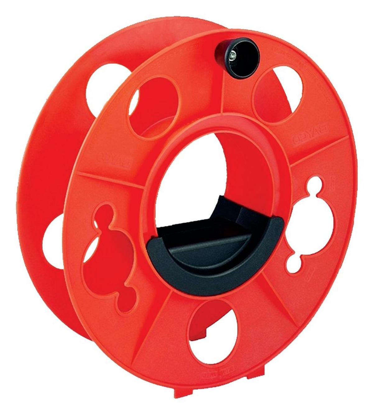 Heavy Duty Cord Reel in Orange Holds 150 ft - 16/3 125 ft - 14/3 & 100 ft - 12/3