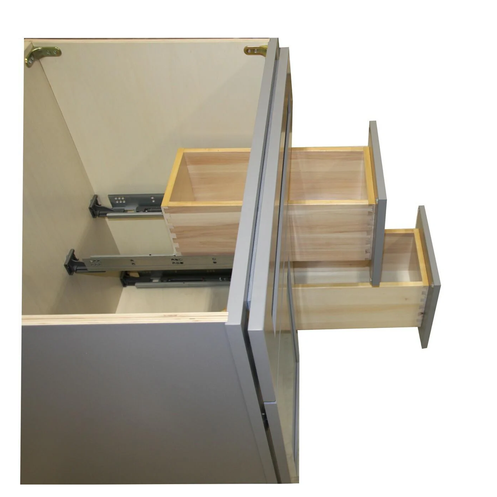 Gray Shaker Maple Vanity Sink and 2 Drawer Base | 36"