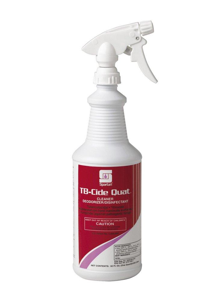 Spartan Chemical TB-Cide Quat® 1 qt Lemon Scent Cleaner and Disinfectant (12 Per Case)