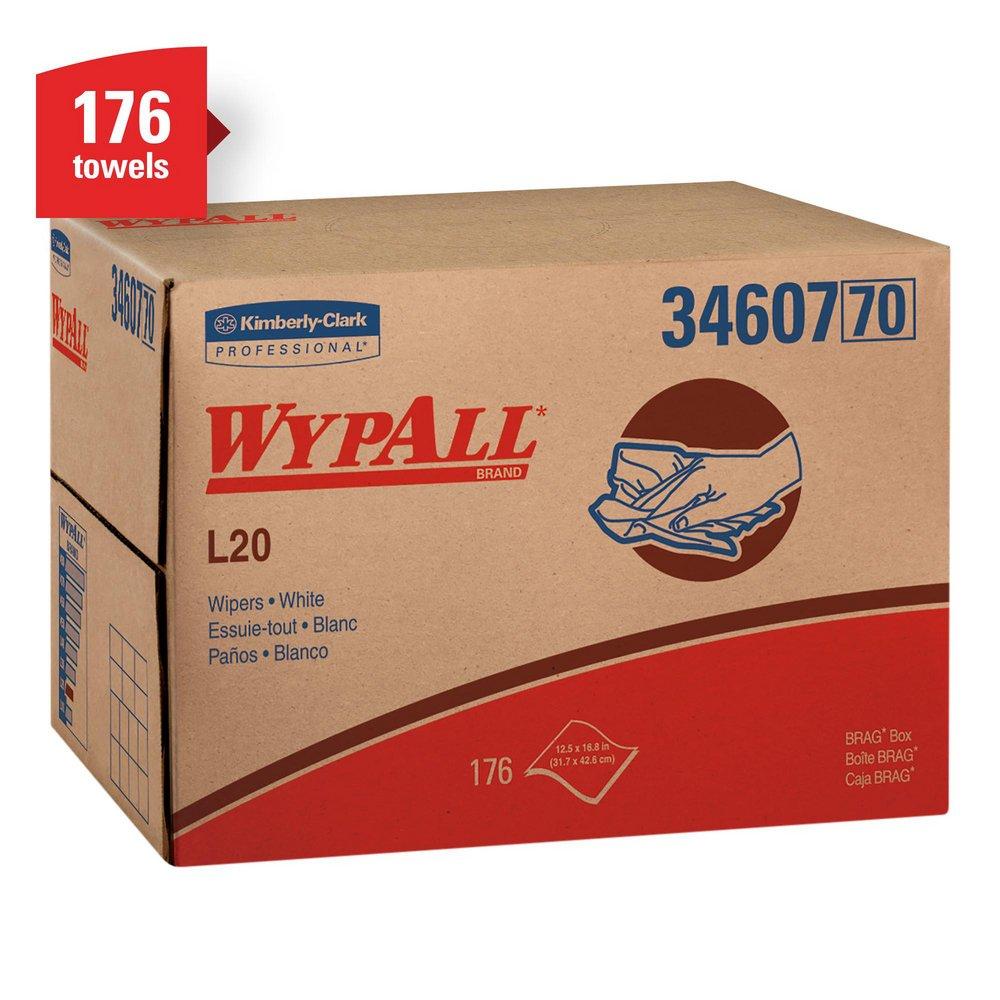 WypAll® L20 Brag Box Wipes in White (Box of 176)