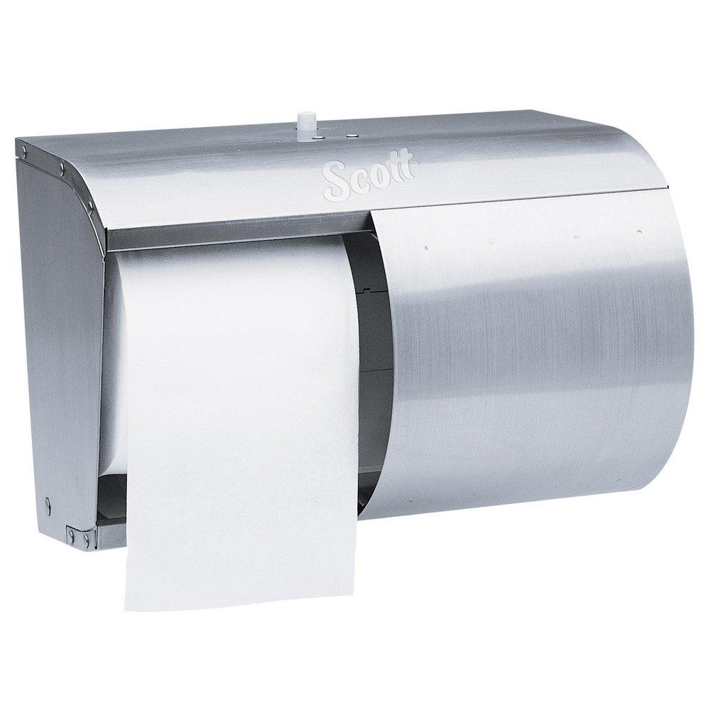 Scott® Professional™ 11-3/4 in. Double Jumbo Roll Tissue Dispenser in Stainless Steel