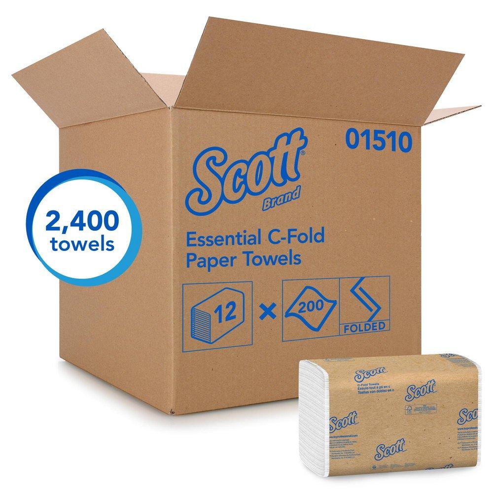 Scott® C-Fold 200-Count 13-3/20 in. C-Fold Paper Towel in White (Case of 12)
