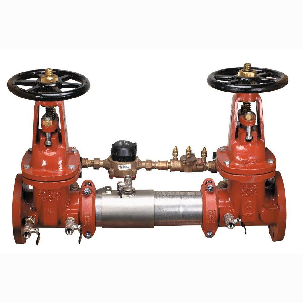 Ames Fire & Waterworks C300 4 in. Stainless Steel Grooved x Flanged Backflow Preventer