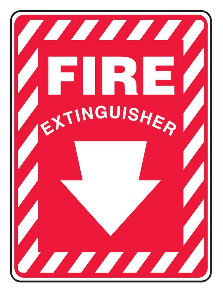 14 in. Fire Extinguisher Sign