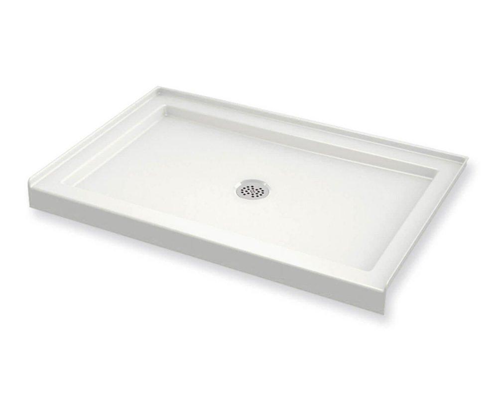48 in. x 32 in. Shower Base with Center Drain in White