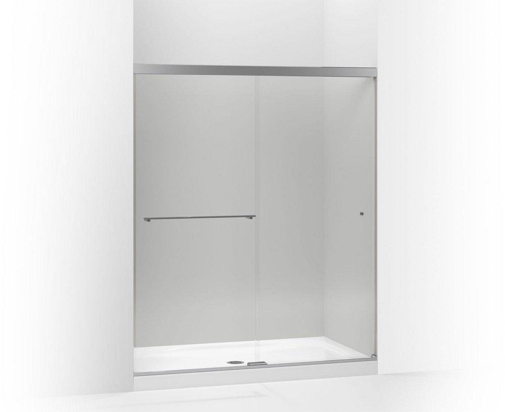 KOHLER Revel® Clear Bypass Shower Door in Bright Polished Silver