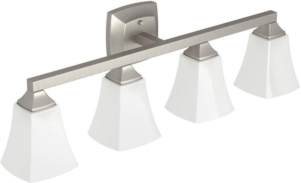 Moen Voss™ 31" 4 Light Bathroom Vanity Light in Brushed Nickel