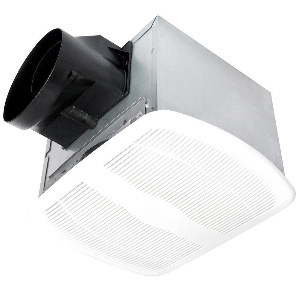 Air King America Inc Deluxe Quiet AKLS6 Series 80 CFM Ceiling Mount Bathroom Exhaust Fan in White - Fan Only - 0.5 Sones - Energy Star Rated
