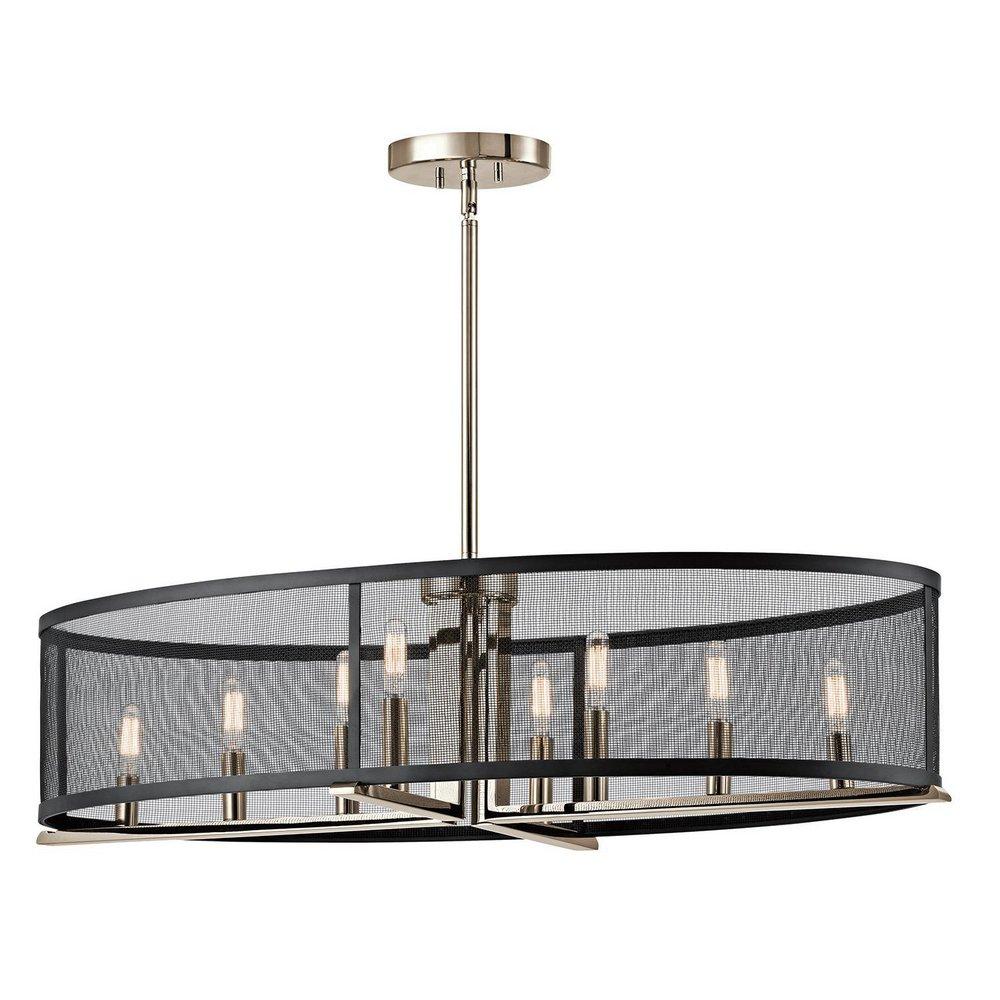 Kichler Lighting Titus 60W 8-Light Chandelier in Polished Nickel