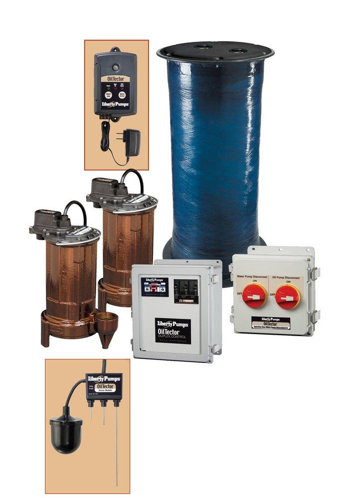 Liberty Pumps ELV Series 3/4 HP 115V Cast Iron Submersible Duplex Pump System with OilTector® Control