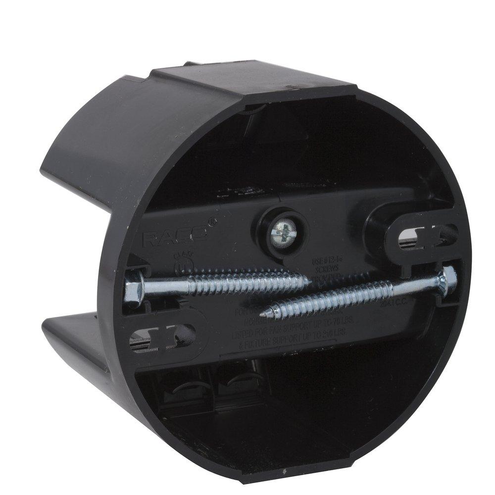 RACO Saddle Box™ 4 in. Round Non-Metallic Ceiling Fan Saddle Box