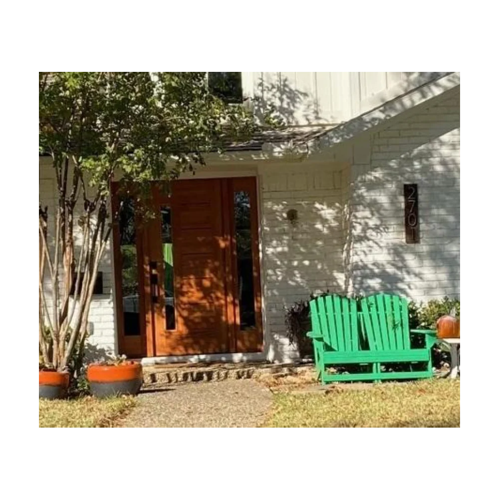 53 in x 80 in Exterior Mahogany Door | One Line Glass with One Sidelite