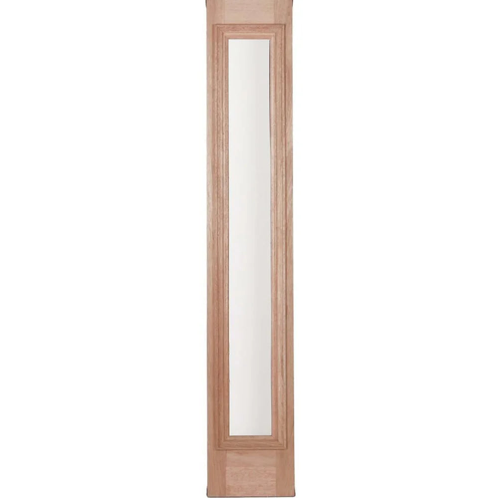 53 in x 80 in Exterior Mahogany Door | One Line Glass with One Sidelite