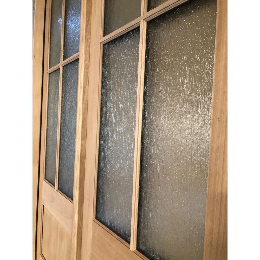 6/0x6/8 Mahogany Prehung Front Double Door | 6 Lite Without Moulding