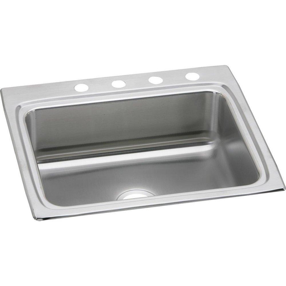 Elkay Lustertone® 25 in. Drop-in Stainless Steel Single Bowl Kitchen Sink in Lustrous Satin