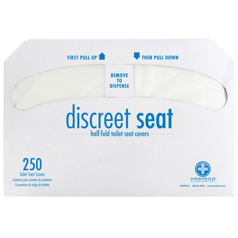 HOSPECO Discreet Seat® Toilet Seat Cover Half-fold (Case of 5000)