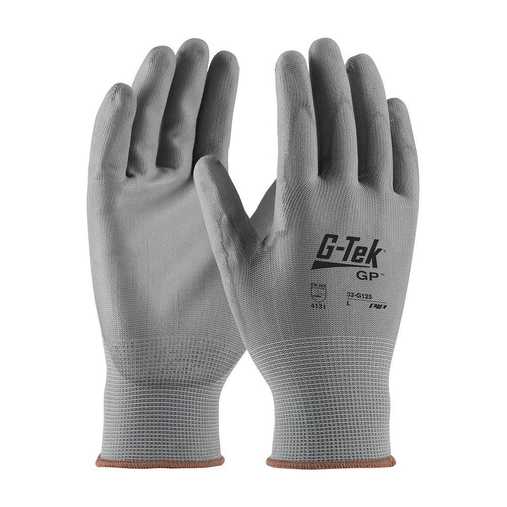 L Size Polyurethane Coated Glove in Grey