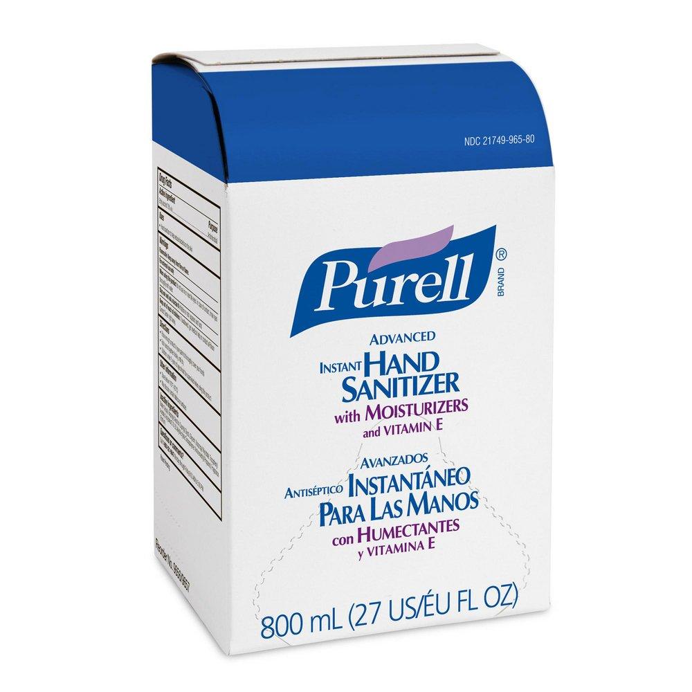 PURELL® Advanced 800ml Instant Hand Sanitizer Gel Refill for GOJO® Bag-in-Box Dispenser (12 Per Case)