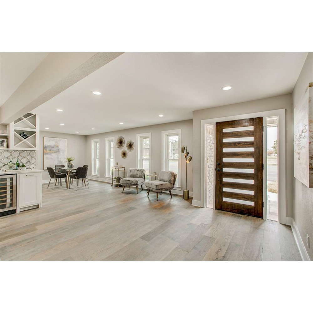 3/0x6/8 Mahogany Exterior Prehung Door | Modern 8 Lite