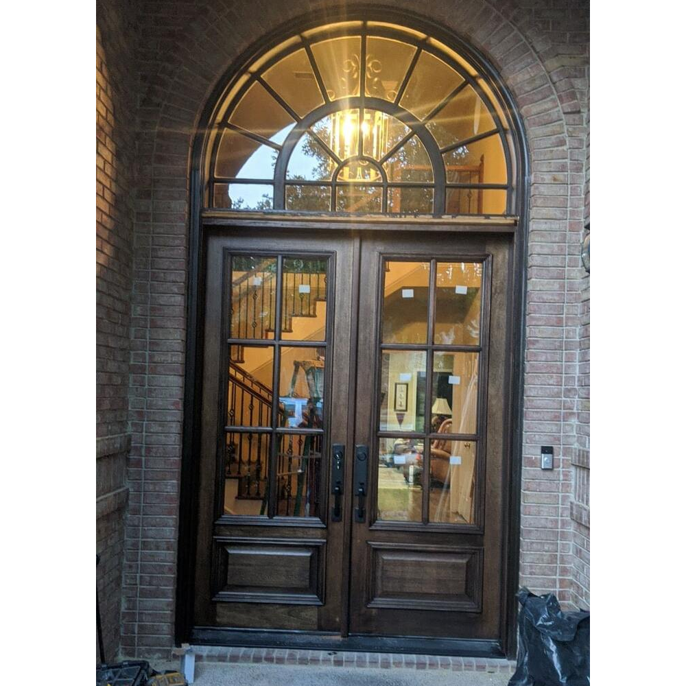 6/0x8/0 Exterior Mahogany Prehung Double Door | 6 Lite