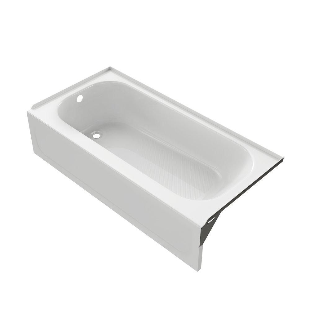 PROFLO® Folsom 60 in. x 30 in. Soaker Alcove Bathtub with Left Drain in White